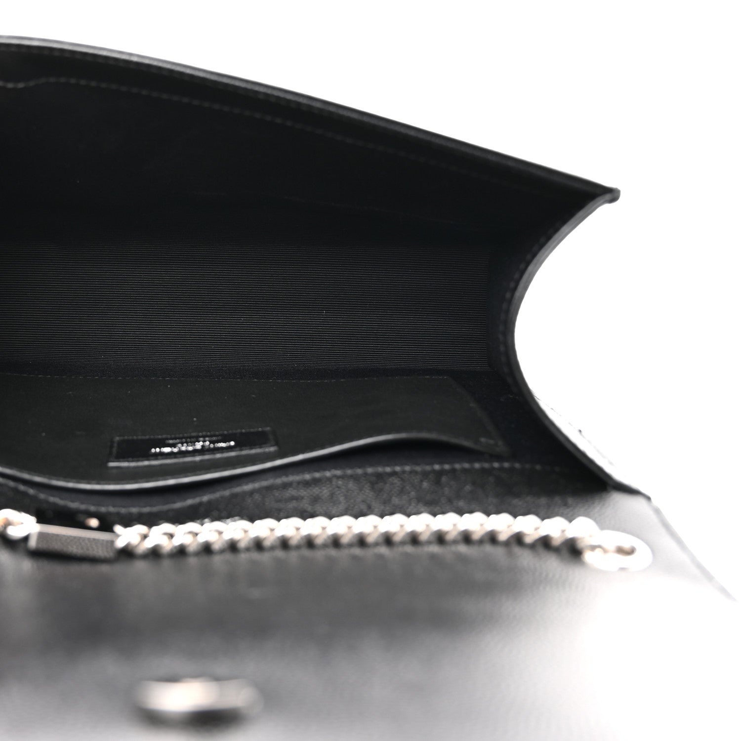 Saint Laurent Grain De Poudre Medium Classic Monogram Kate Satchel Black 5 of 11