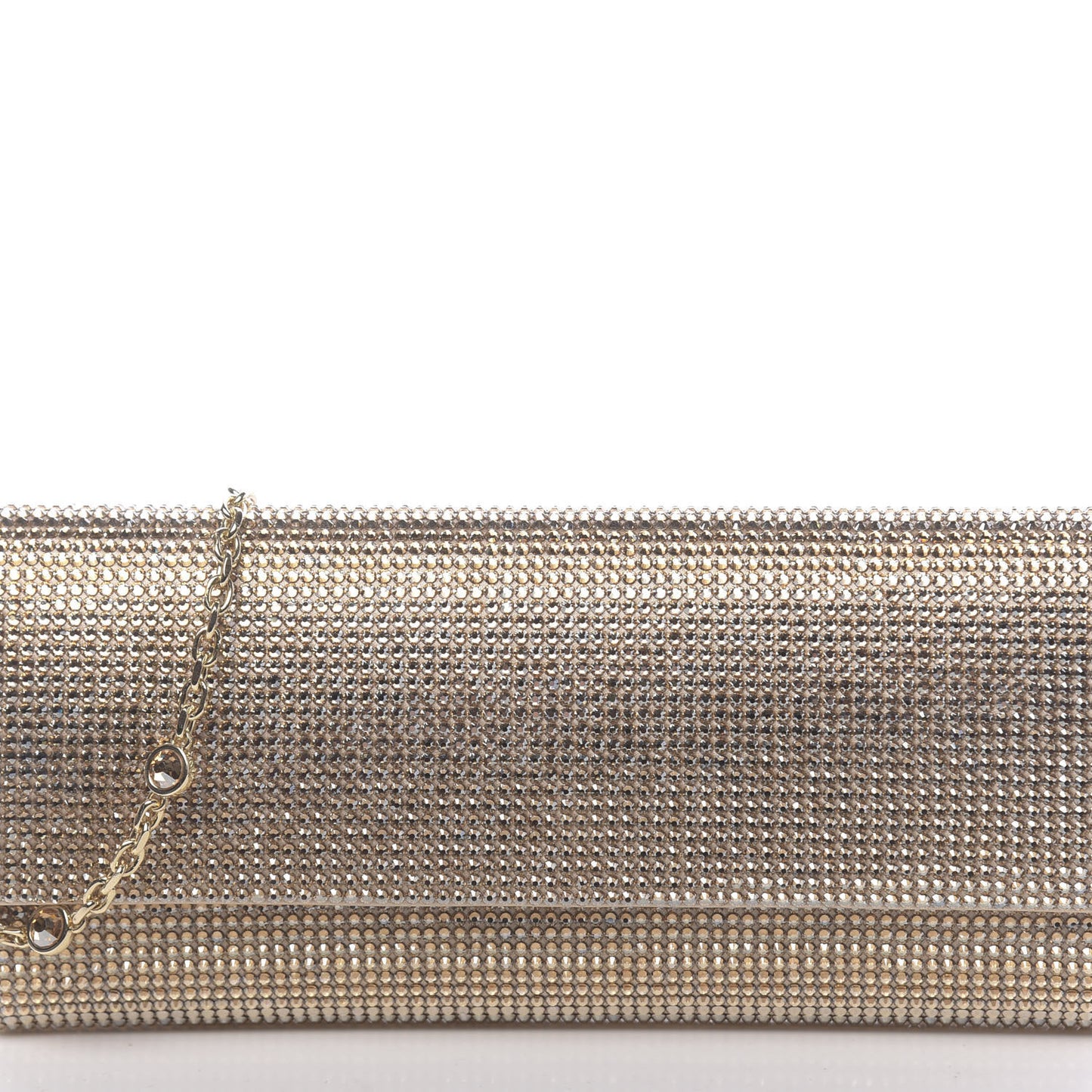 Swarovski Crystal Minaudiere Clutch Gold
