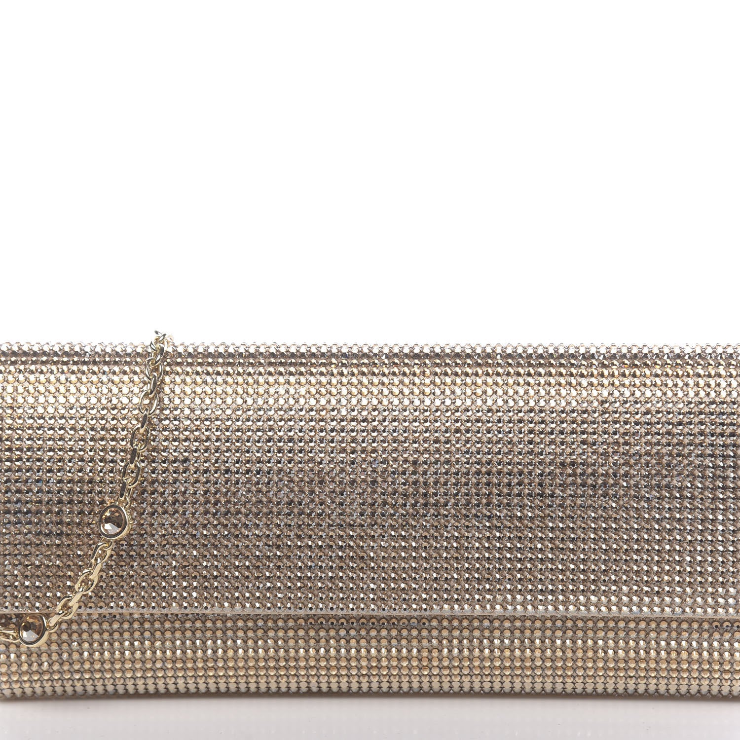 Judith Leiber Swarovski Crystal Minaudiere Clutch Gold 12 of 12