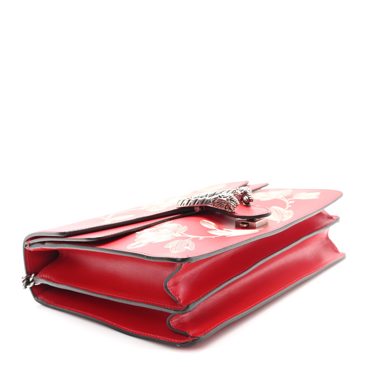 Calfskin Chinese New Year Medium Dionysus Shoulder Bag Hibiscus Red
