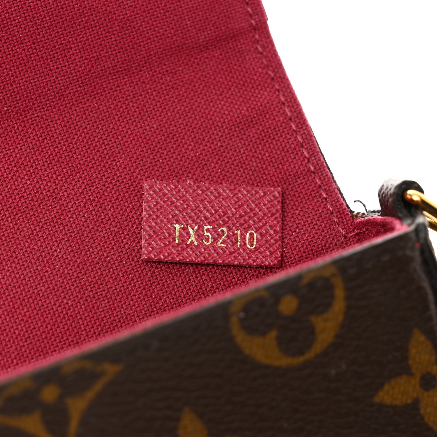 Louis Vuitton Monogram Pochette Felicie Chain Wallet Fuchsia 8 of 10