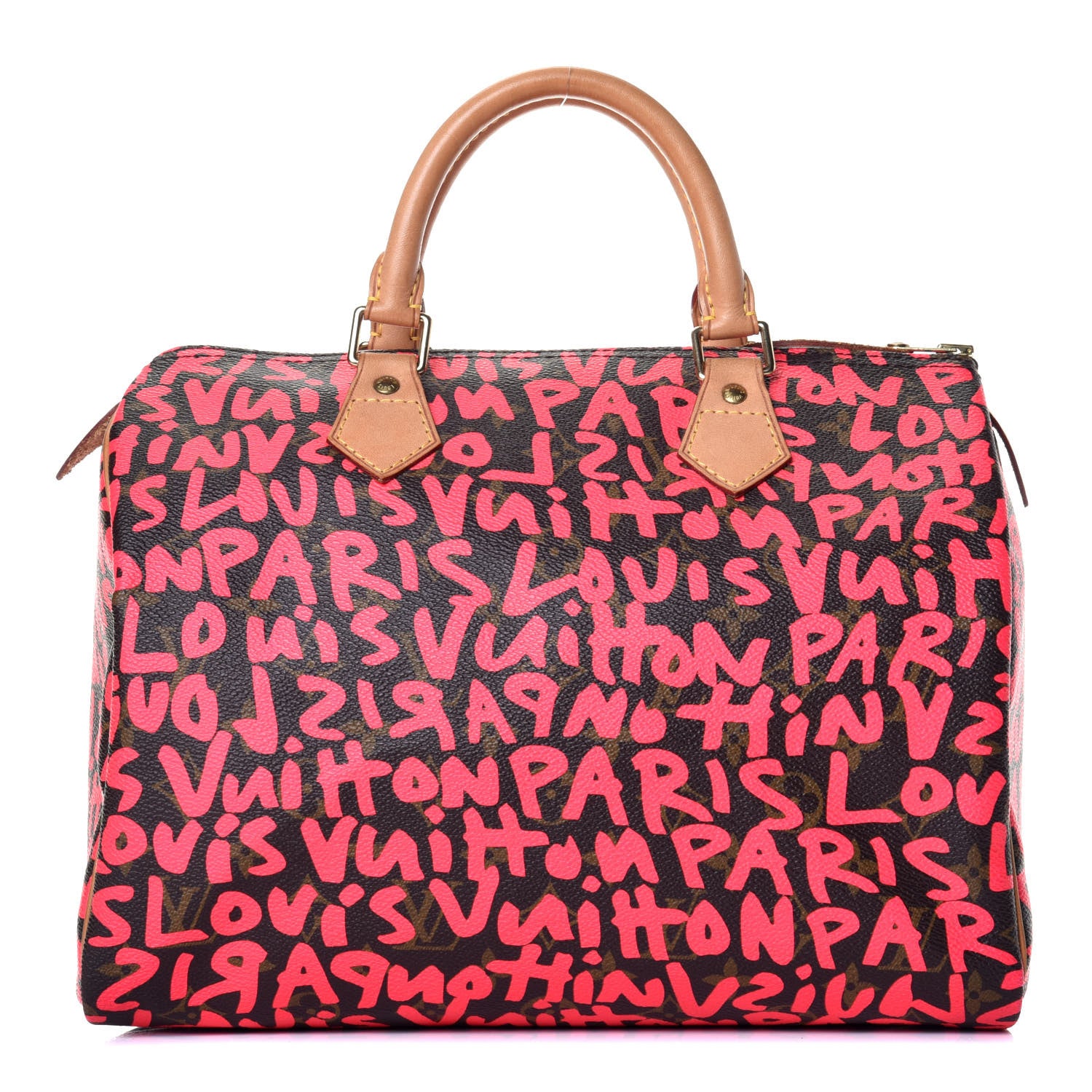 Louis Vuitton Monogram Graffiti Speedy 30 Fuchsia 1 of 9