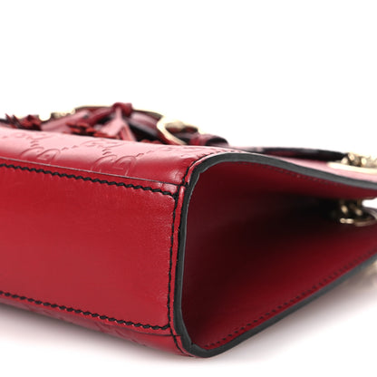 Gucci Guccissima Small Emily Shoulder Bag Red 10 of 12
