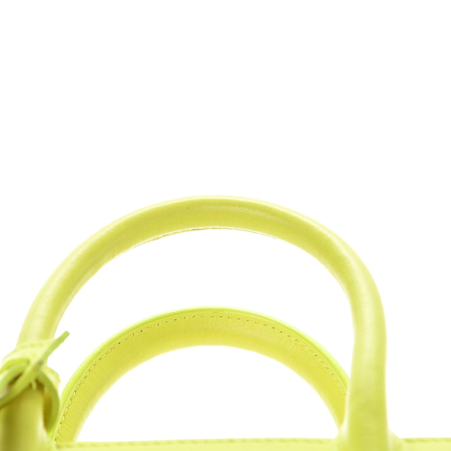 Calfskin Nano Sac De Jour Neon Yellow