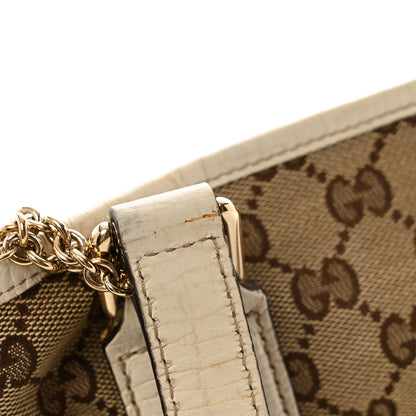 Gucci Monogram Medium Jolicoeur Tote White 13 of 17