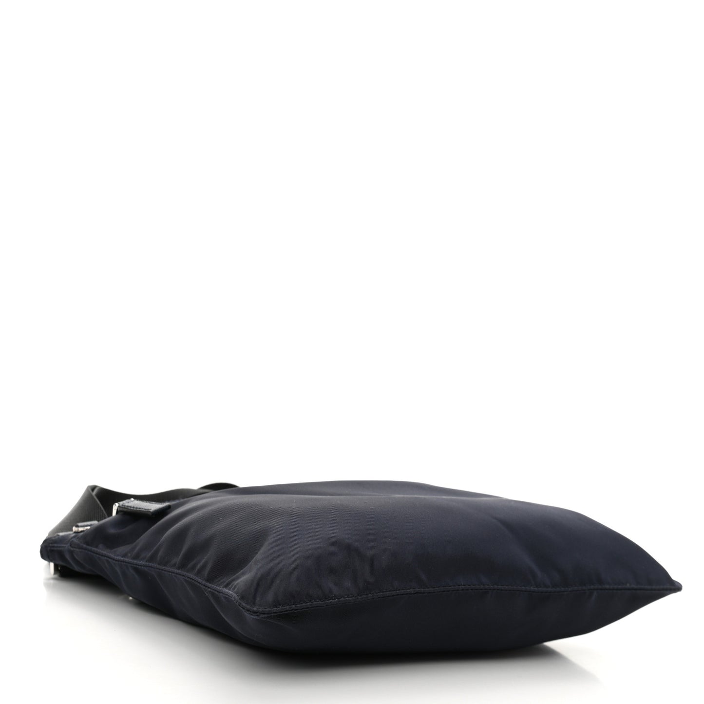 Tessuto Nylon Saffiano Flat Messenger Bag Baltico