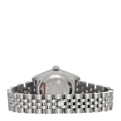 Rolex Stainless Steel 18K White Gold Diamond 26mm Oyster Perpetual Datejust Watch Silver 179174 3 of 5