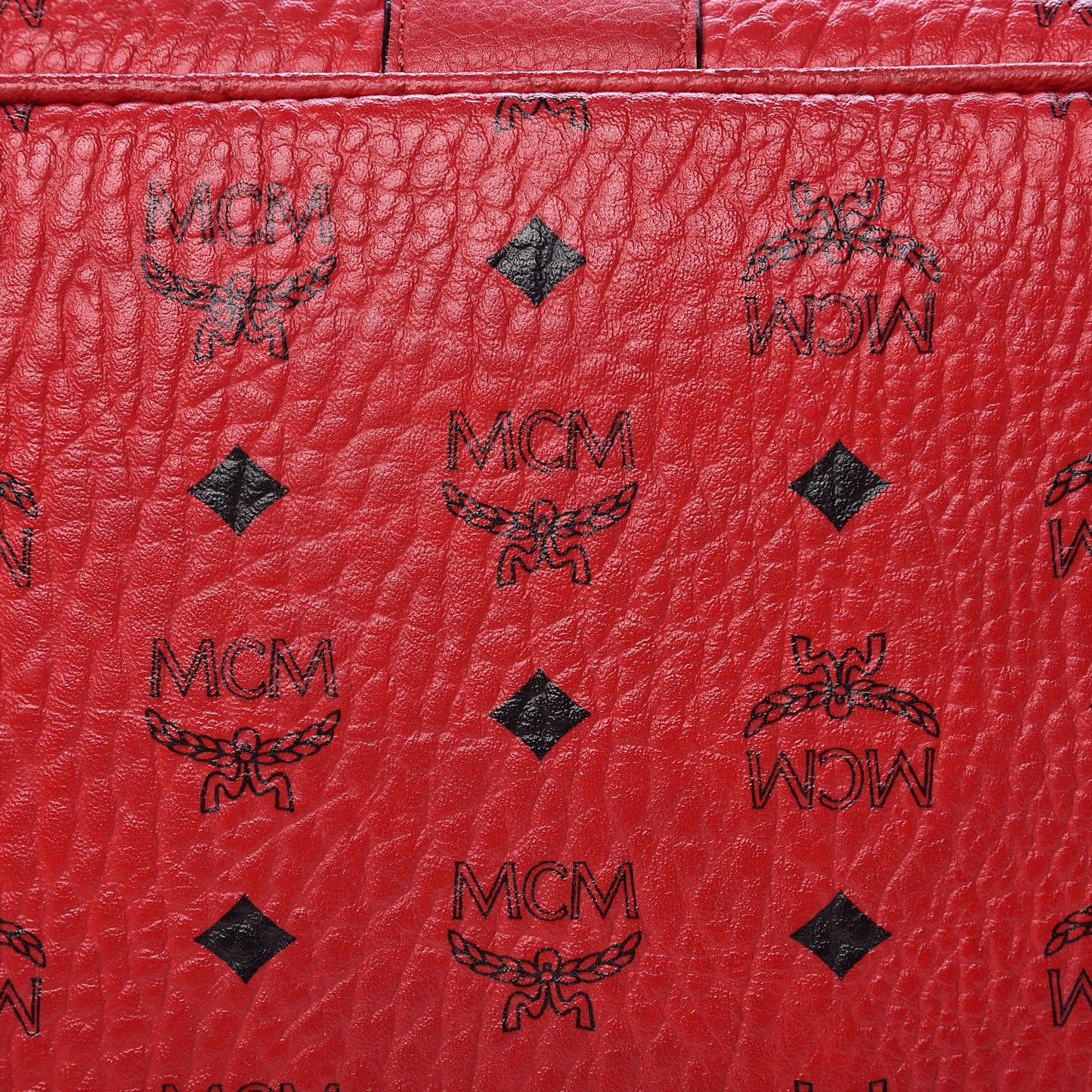Visetos Medium Liz Reversible Shopper Tote Ruby Red