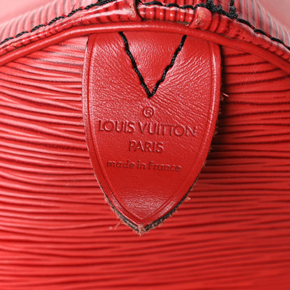 Louis Vuitton Epi Keepall 45 Castillan Red 6 of 11