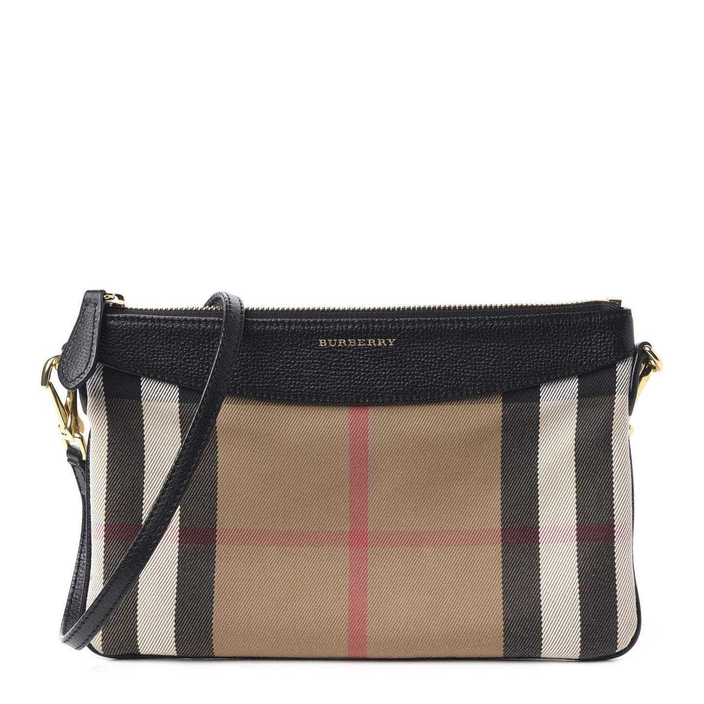 House Check Derby Peyton Crossbody Clutch Bag Black