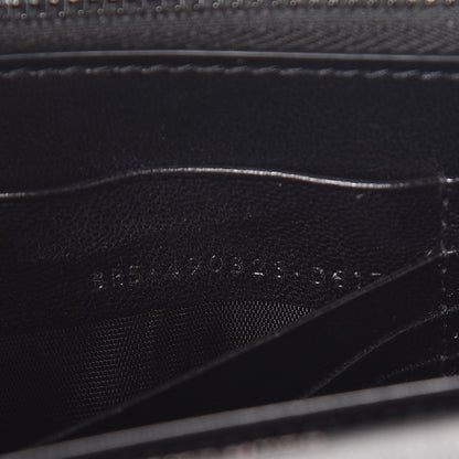 Saint Laurent Snakeskin Two Tone Monogram Toy Kate Strap Wallet Nero Black Fuchsia 7 of 7