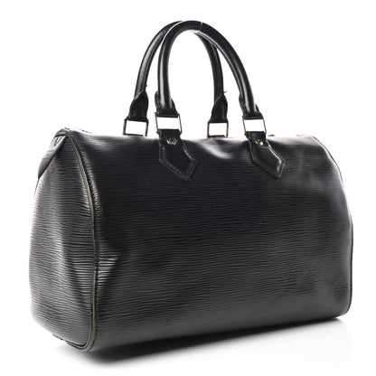 Louis Vuitton Epi Speedy 25 Black 3 of 25