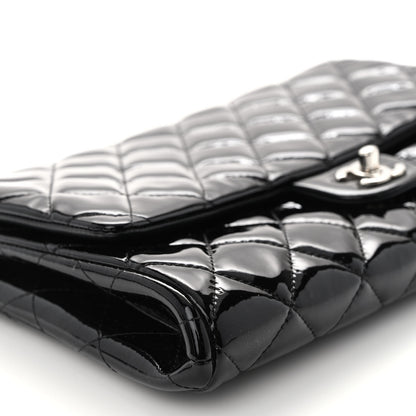 Chanel Patent Quilted Clutch with Chain Flap Black 9 of 10