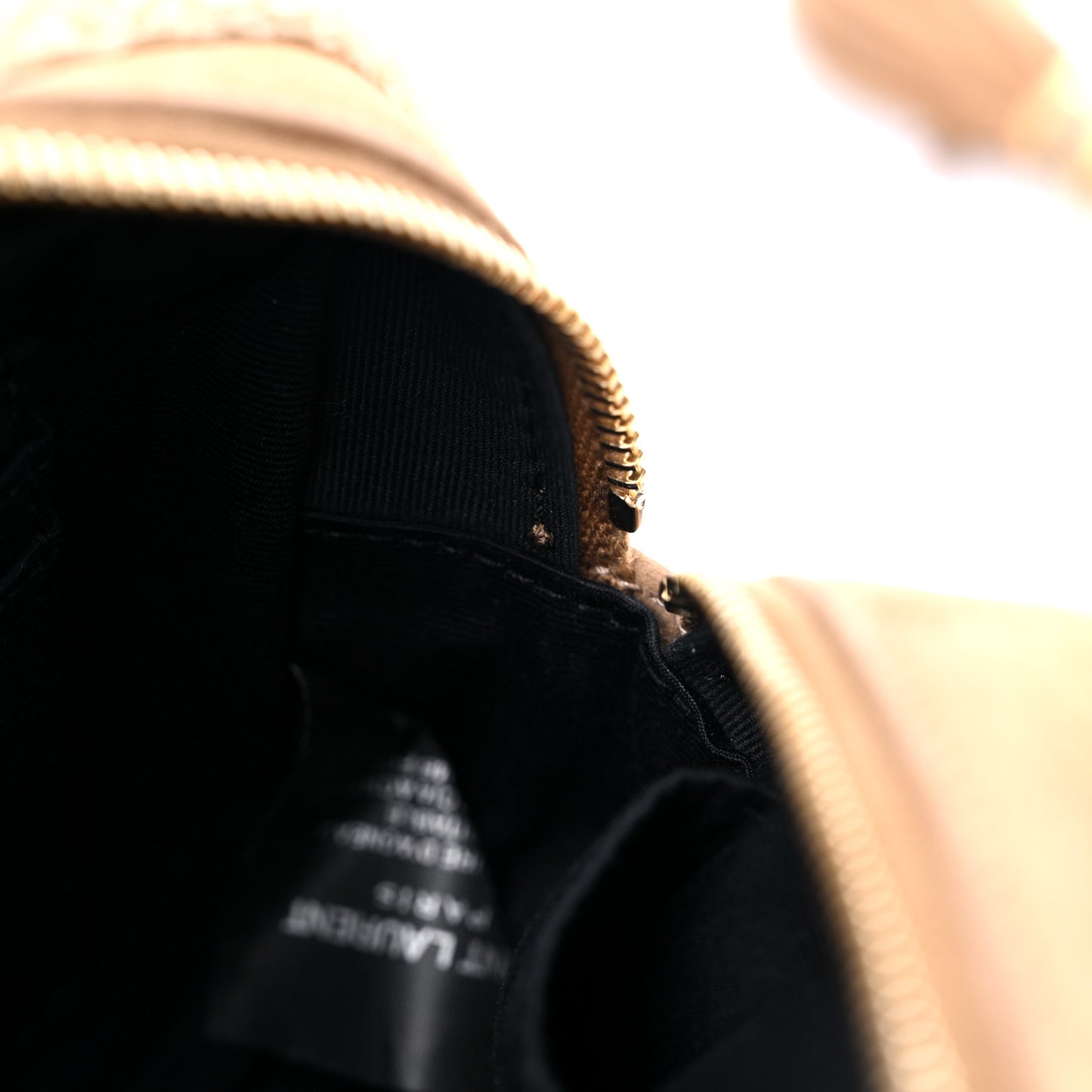 Suede Shearling Lou Belt Bag Natural Tan