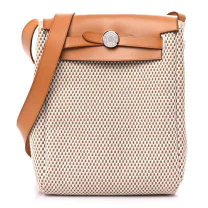 Hermes Toile Vache Calfskin Herbag TPM Natural 3 of 16