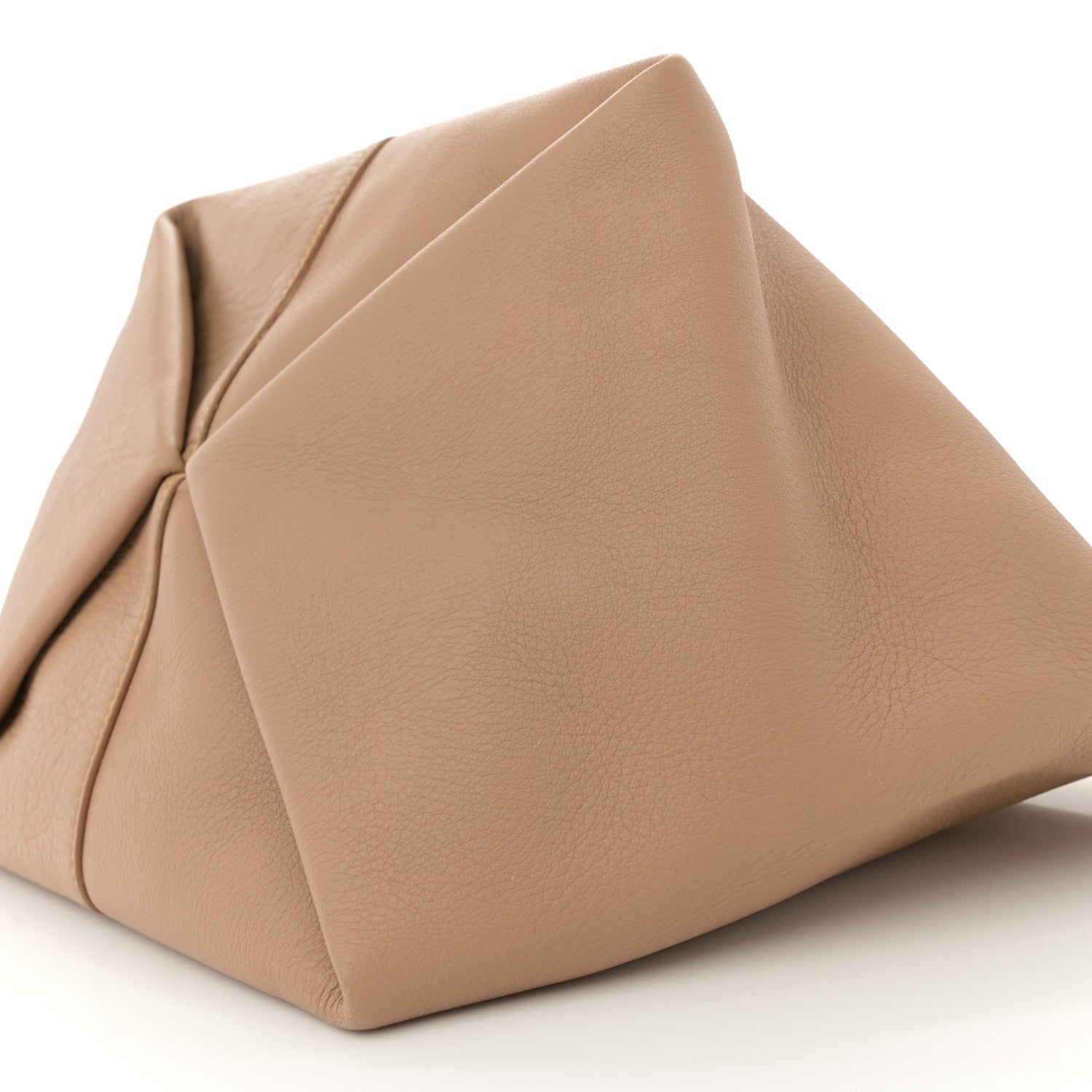Mansur Gavriel Calfskin Tulipano Bag Nocciola Yellow 9 of 11
