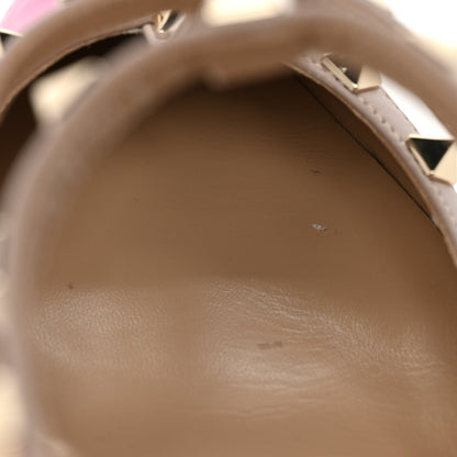 Valentino Garavani Patent Nappa Rockstud Ankle Strap 100mm Pumps 40 Rose Violet Poudre 10 of 11