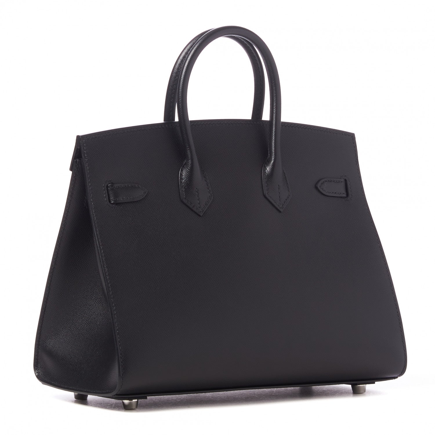 Hermes Madame Calfskin Birkin Sellier 25 Black 2 of 29