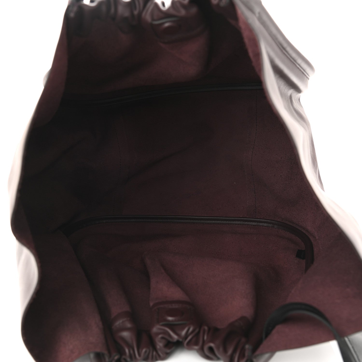 Proenza Schouler Calfskin XL Ruched Tote Chocolate Plum 6 of 11