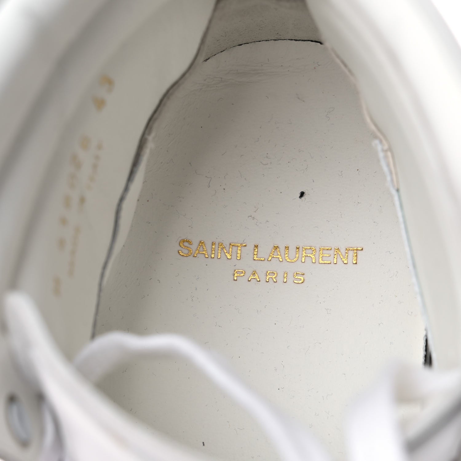 Saint Laurent Calfskin Court Classic SL/10H High Top Sneakers 43 White Red 16 of 25