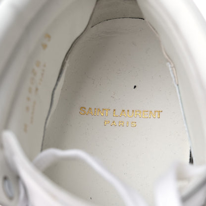 Saint Laurent Calfskin Court Classic SL/10H High Top Sneakers 43 White Red 16 of 25