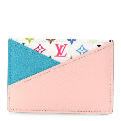 Louis Vuitton LV X TM Monogram Multicolor Criss-Cross Card Holder Kabira Blue Rose 1 of 7