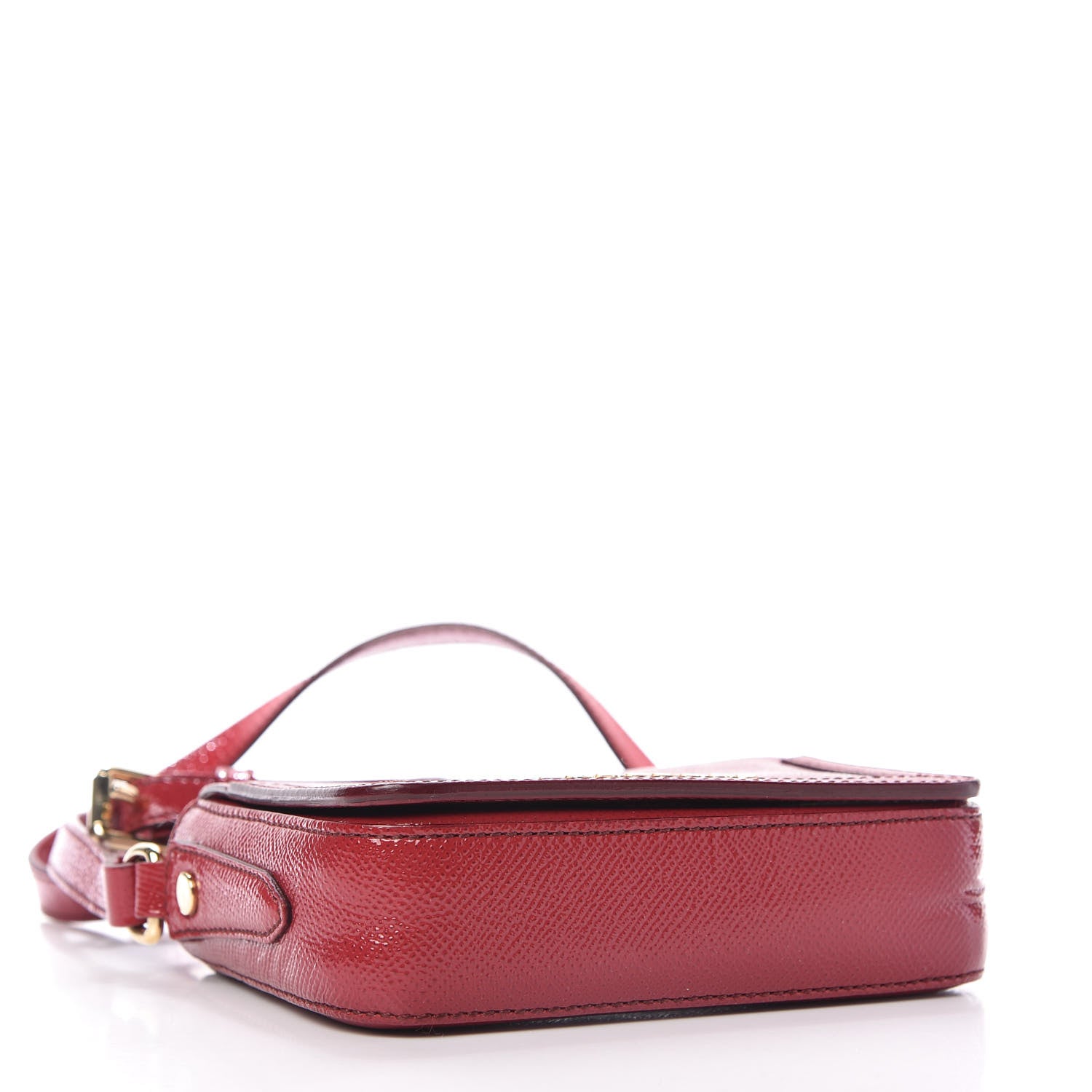 Burberry Patent London Mini Berkeley Crossbody Red 4 of 9