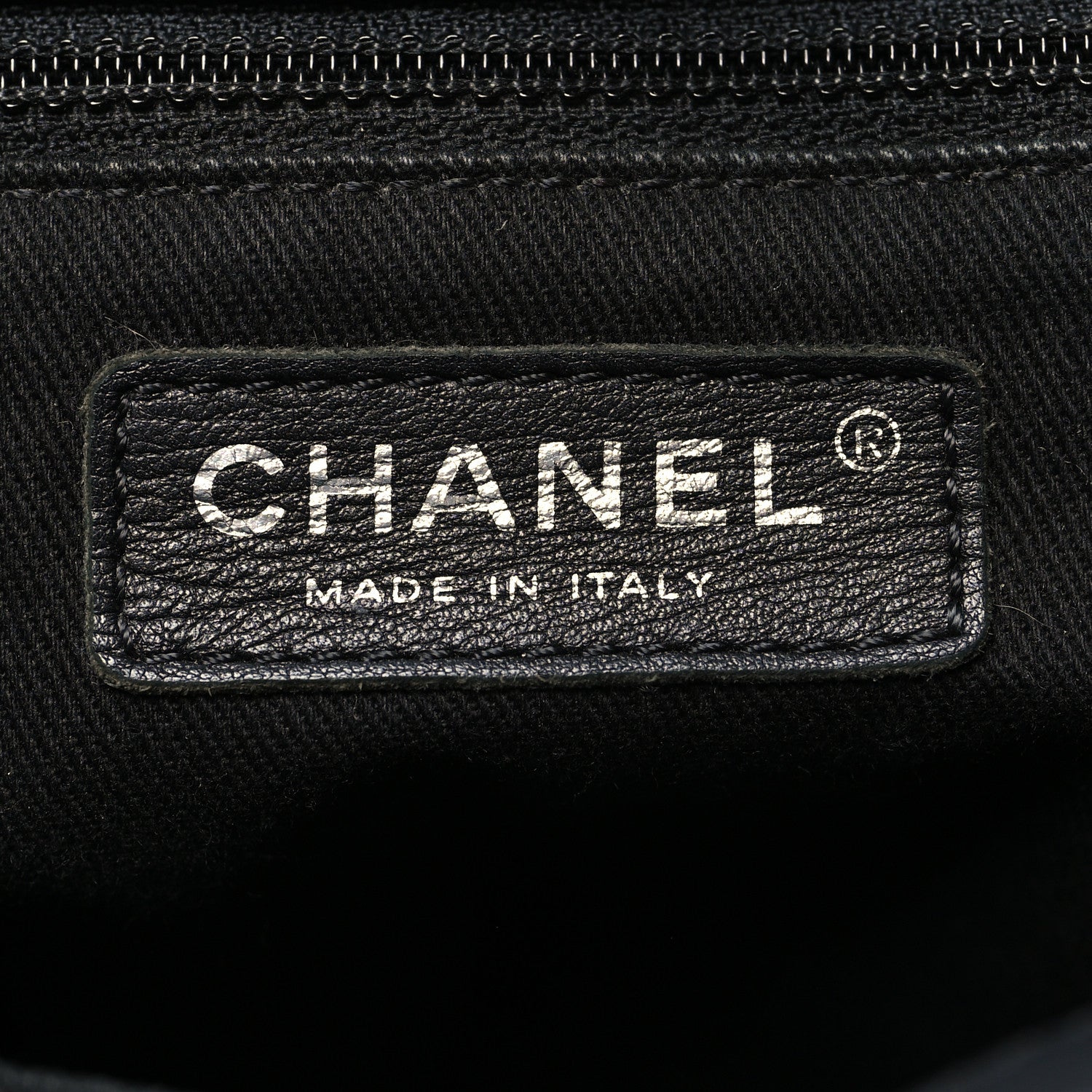 Chanel Calfskin Quilted Small Shopping In Chains Tote Black 6 of 14