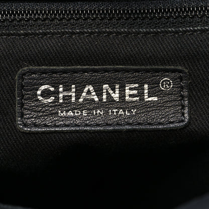 Chanel Calfskin Quilted Small Shopping In Chains Tote Black 6 of 14