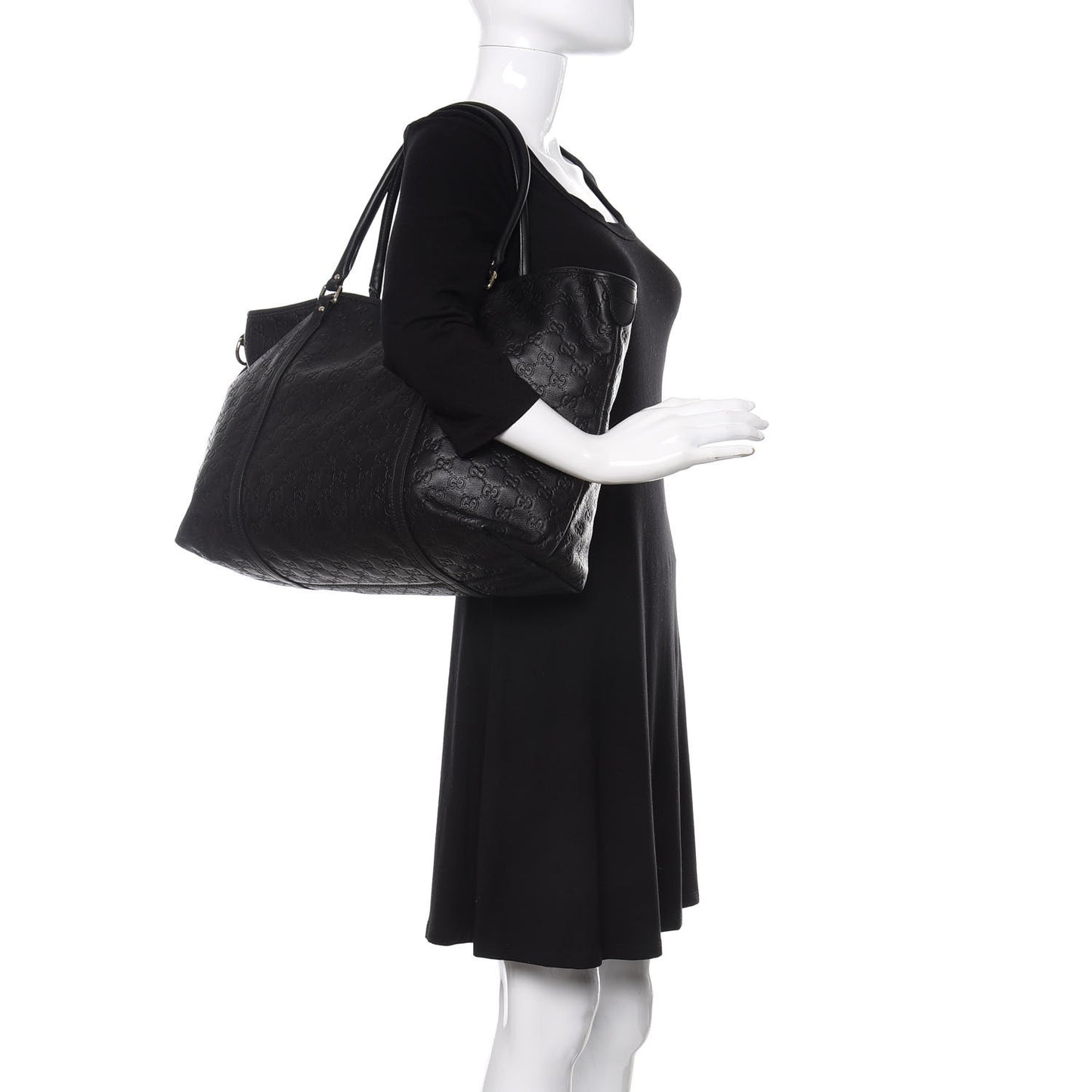 Guccissima Large Joy Tote Black