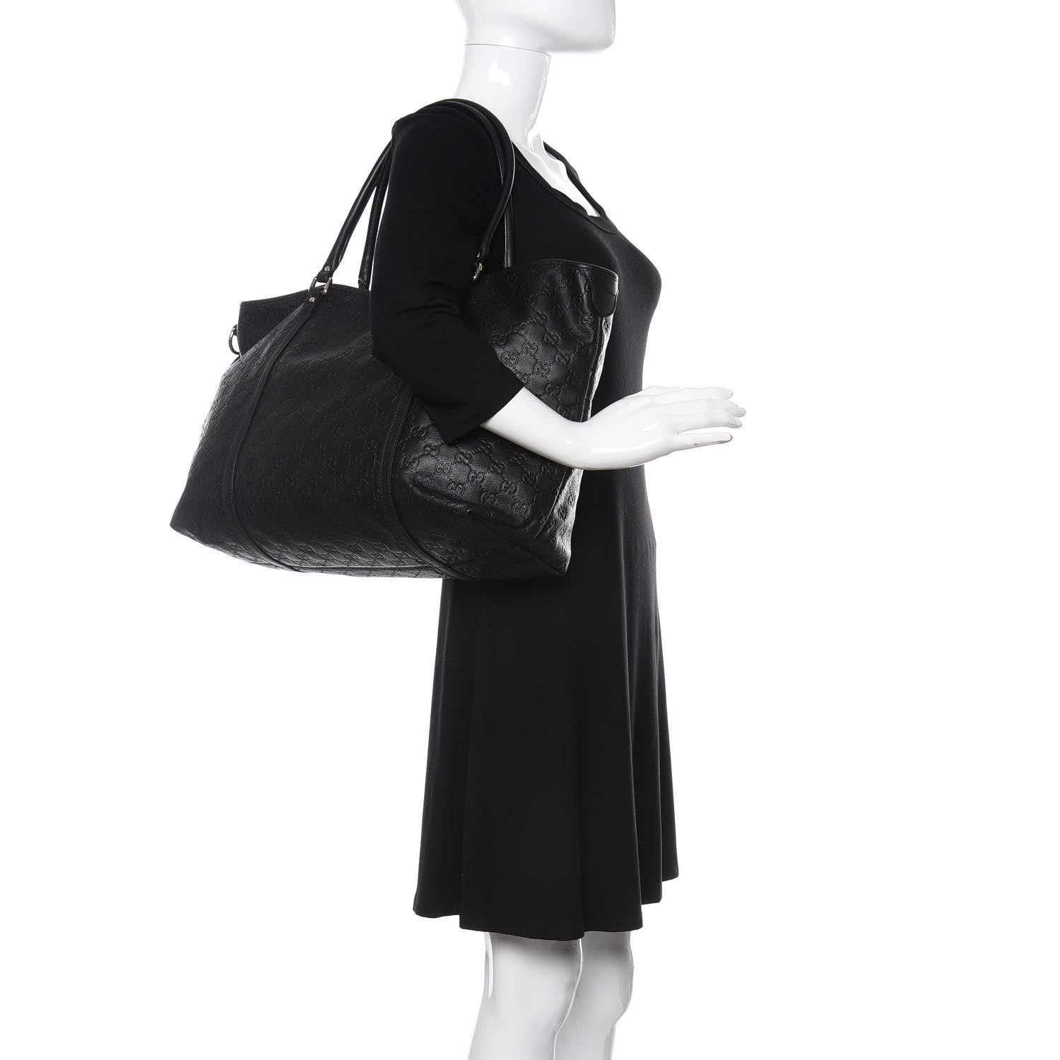Gucci Guccissima Large Joy Tote Black 2 of 12