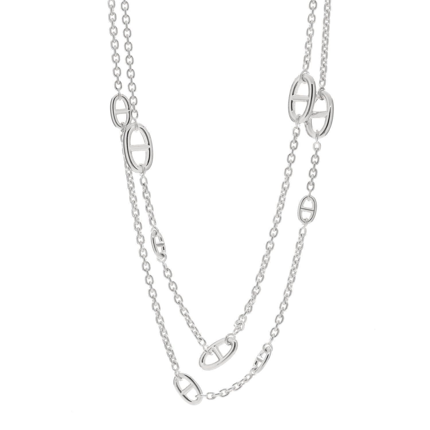 Hermes Sterling Silver Farandole Necklace 120 1 of 4