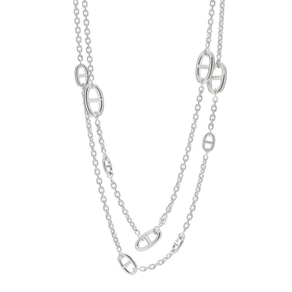 Hermes Sterling Silver Farandole Necklace 120 1 of 4