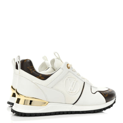 Louis Vuitton Calfskin Monogram Run Away Sneakers 38 White 5 of 10