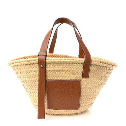 Loewe Raffia Small Basket Tote Bag Natural Tan 1 of 9