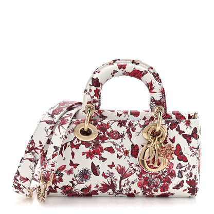 Christian Dior Calfskin Bead Embroidered Ramage Butterfly Lady D-Joy White 1 of 9