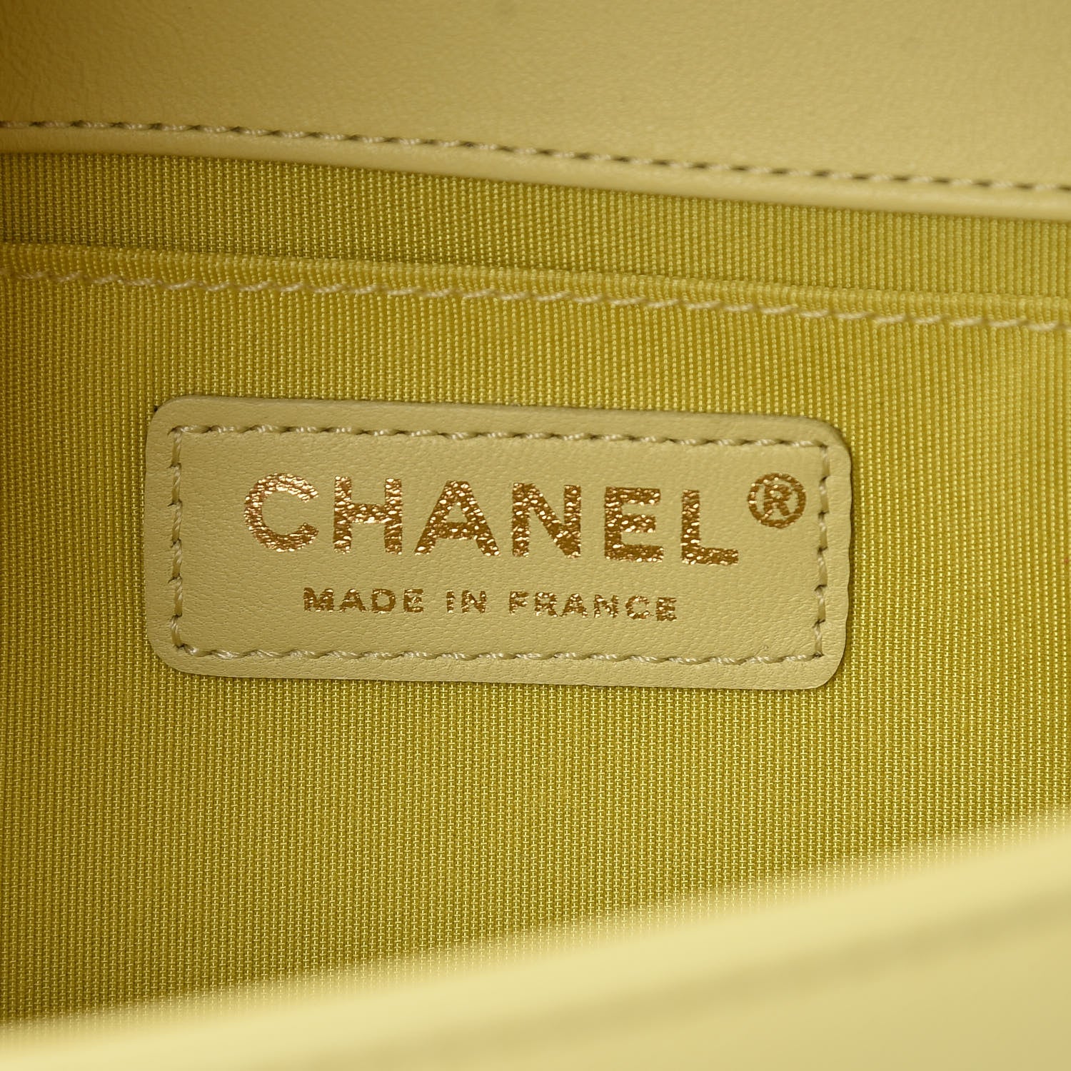 Chanel Lambskin Quilted Medium Boy Flap Yellow 6 of 14