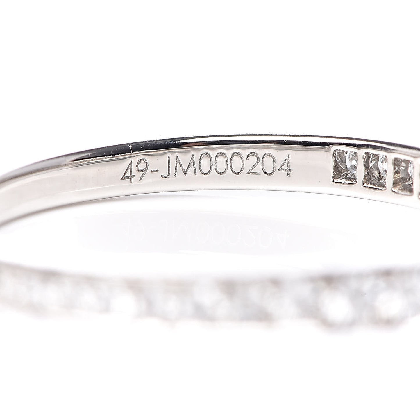 Platinum Diamond .32ct Romance Solitaire Ring 49 4.75