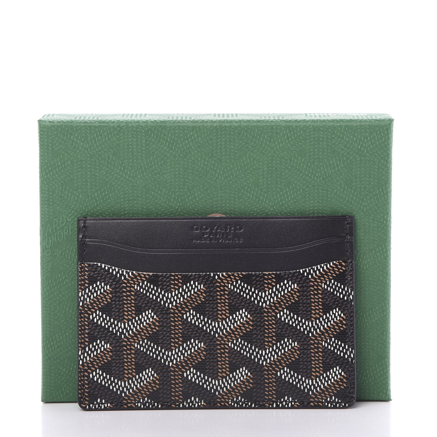Goyardine Saint Sulpice Card Holder Black