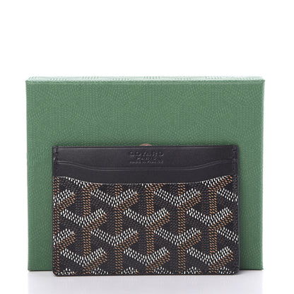 Goyard Goyardine Saint Sulpice Card Holder Black 7 of 7