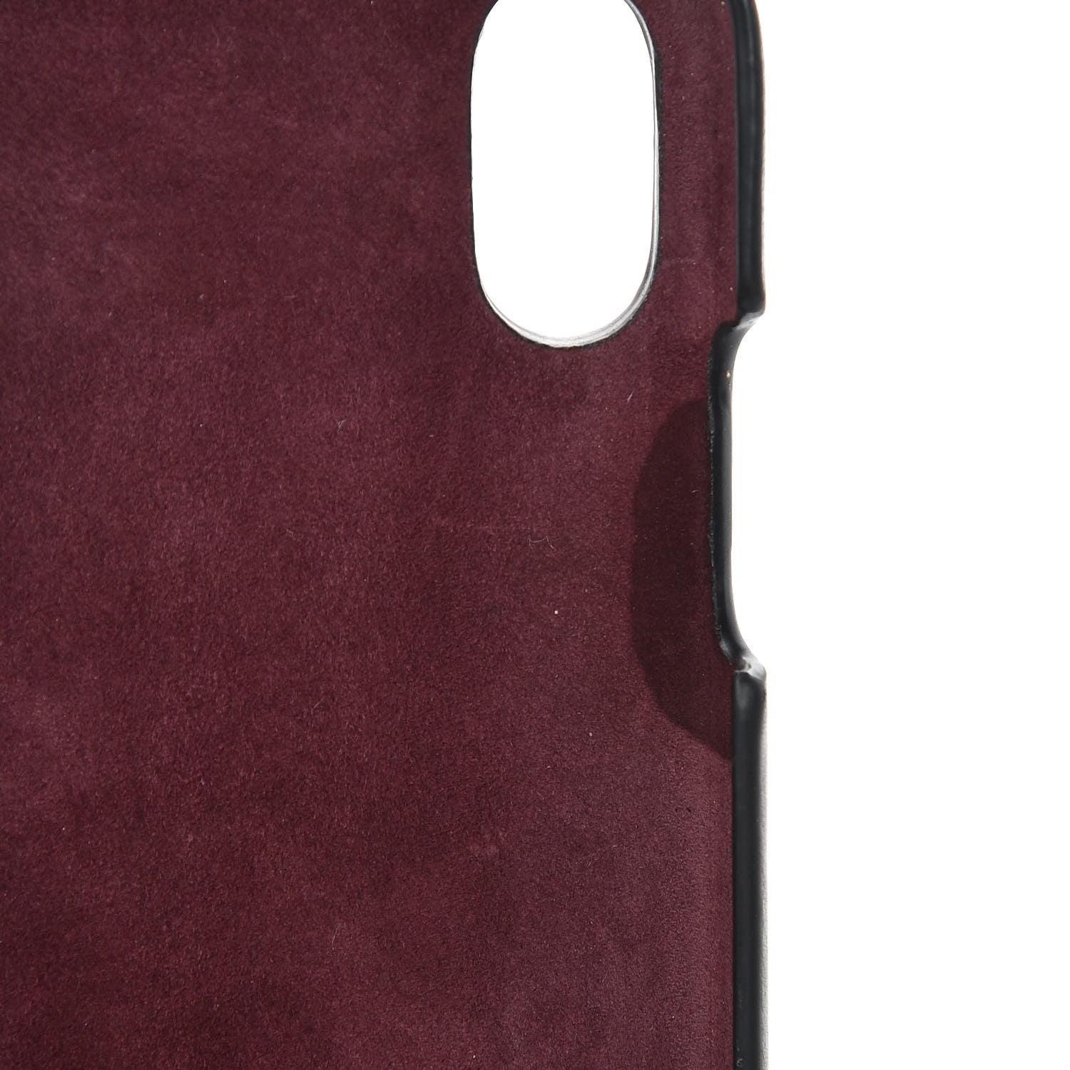 Christian Dior Oblique Calfskin Saddle iPhone X Case Bordeaux
