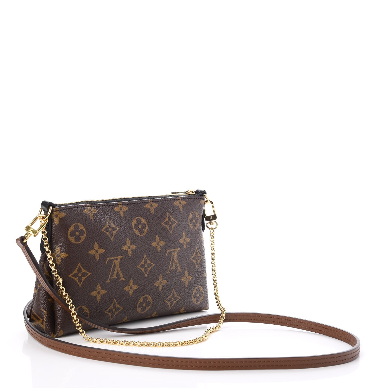 Louis Vuitton Monogram Pallas Clutch Black 3 of 8