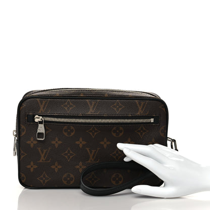 Louis Vuitton Monogram Macassar Kasai Clutch Black 2 of 9