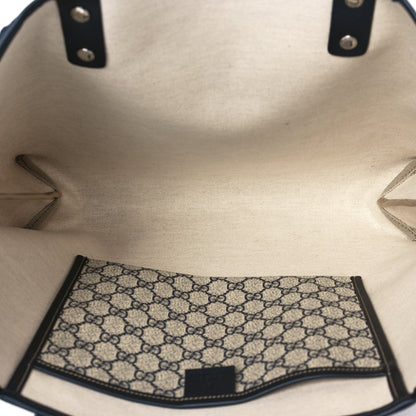 Gucci GG Plus Monogram Medium Signature Web Loop Tote Navy 5 of 9