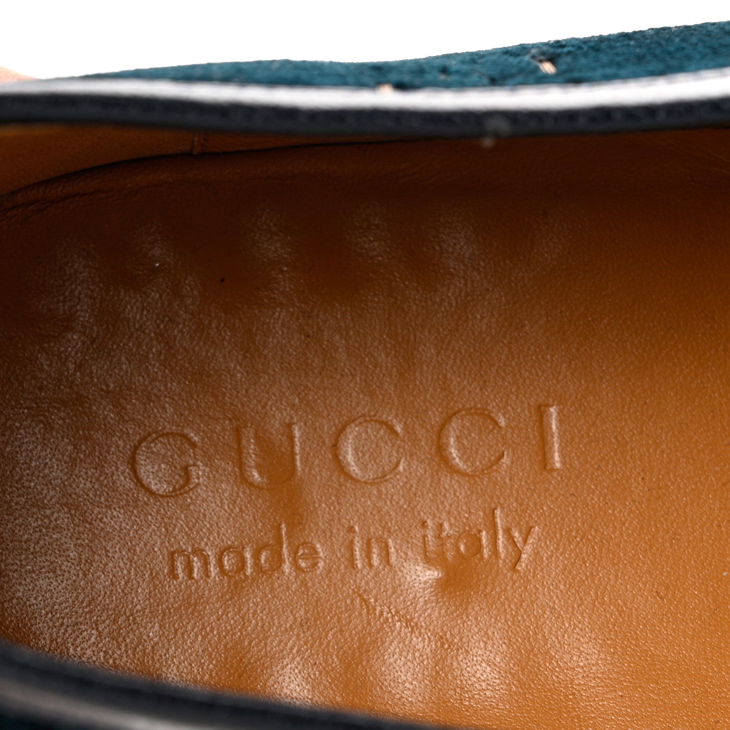 Gucci Velvet GG Monogram Horsebit Mens Jordaan Loafers 11 Blue Beige 7 of 9