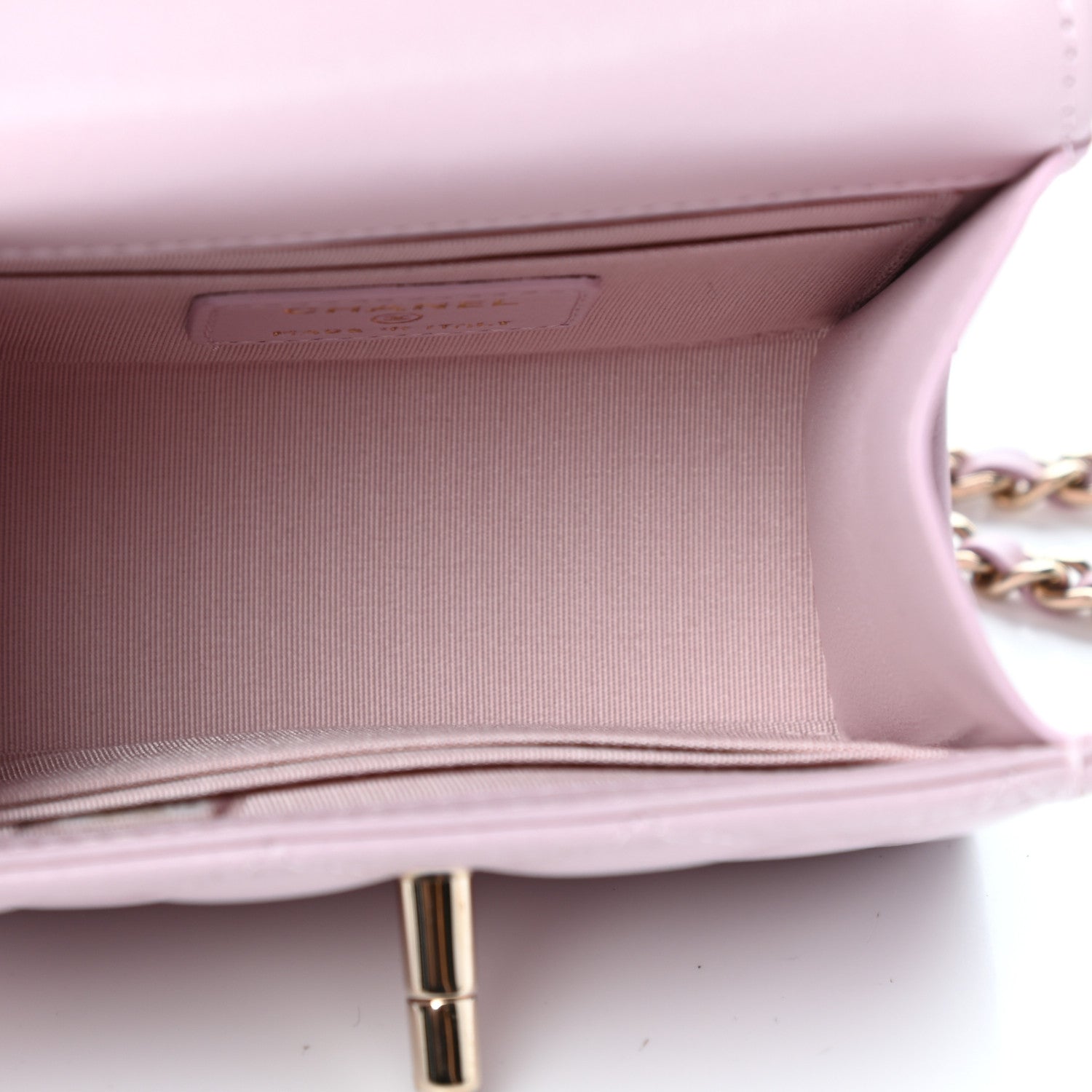 Chanel Lambskin Quilted Mini Trendy CC Clutch With Chain Light Pink 5 of 11