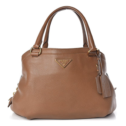 Prada Vitello Daino Shoulder Bag Cuoio 1 of 12