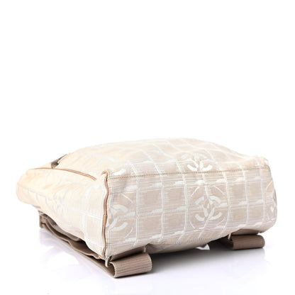 Chanel Nylon Travel Backpack Beige 3 of 9