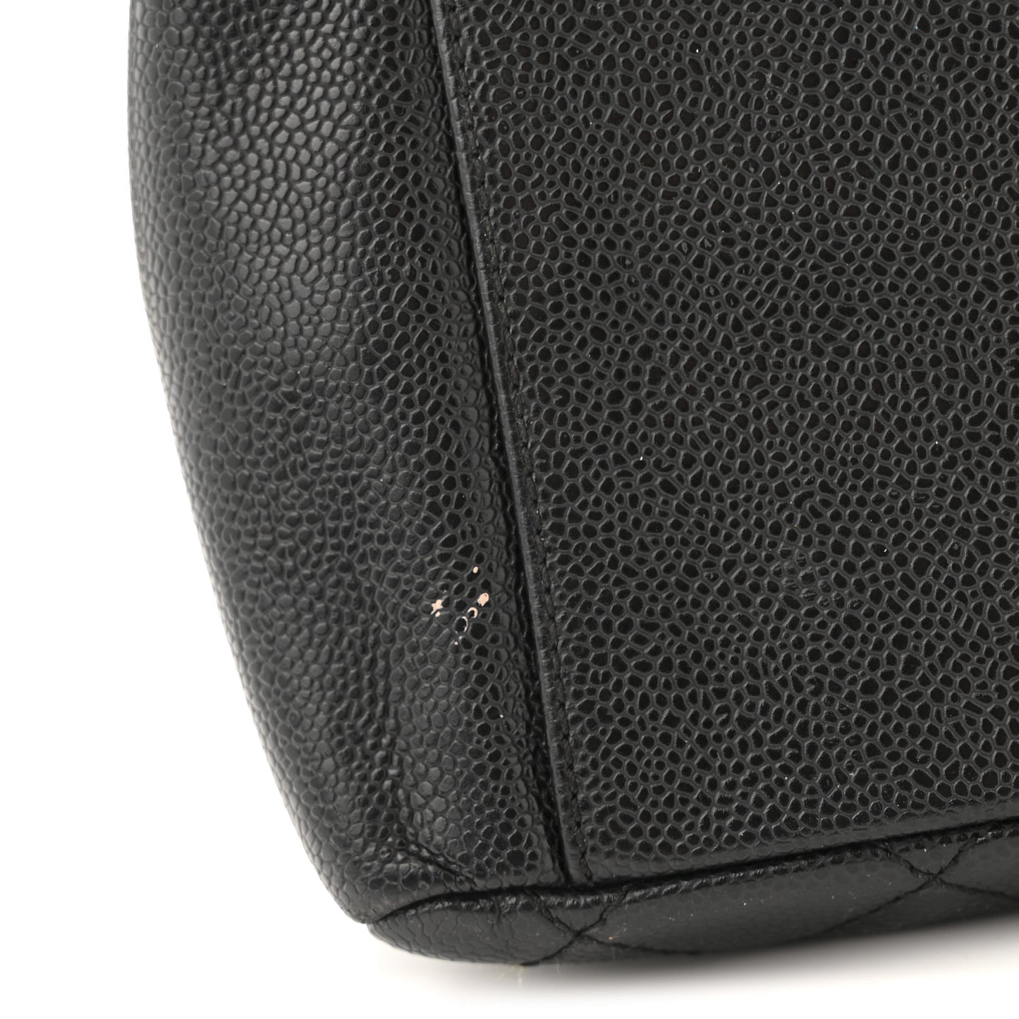 Caviar Quilted Grand Shopping Tote GST Black