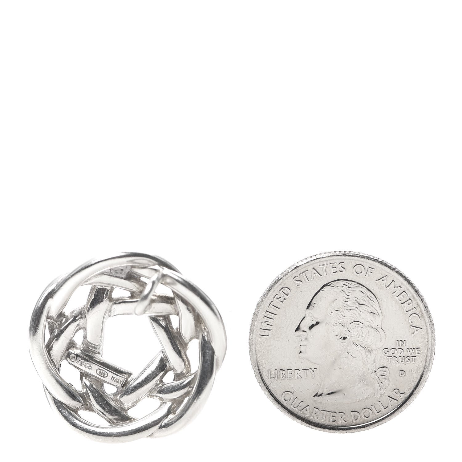 Tiffany Sterling Silver Love Knot Pendant 2 of 3